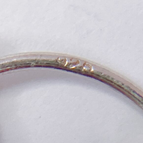 Vintage Artisan Sterling Silver Swarovski Red Crystal Dangle Earrings Handmade - Picture 7 of 13